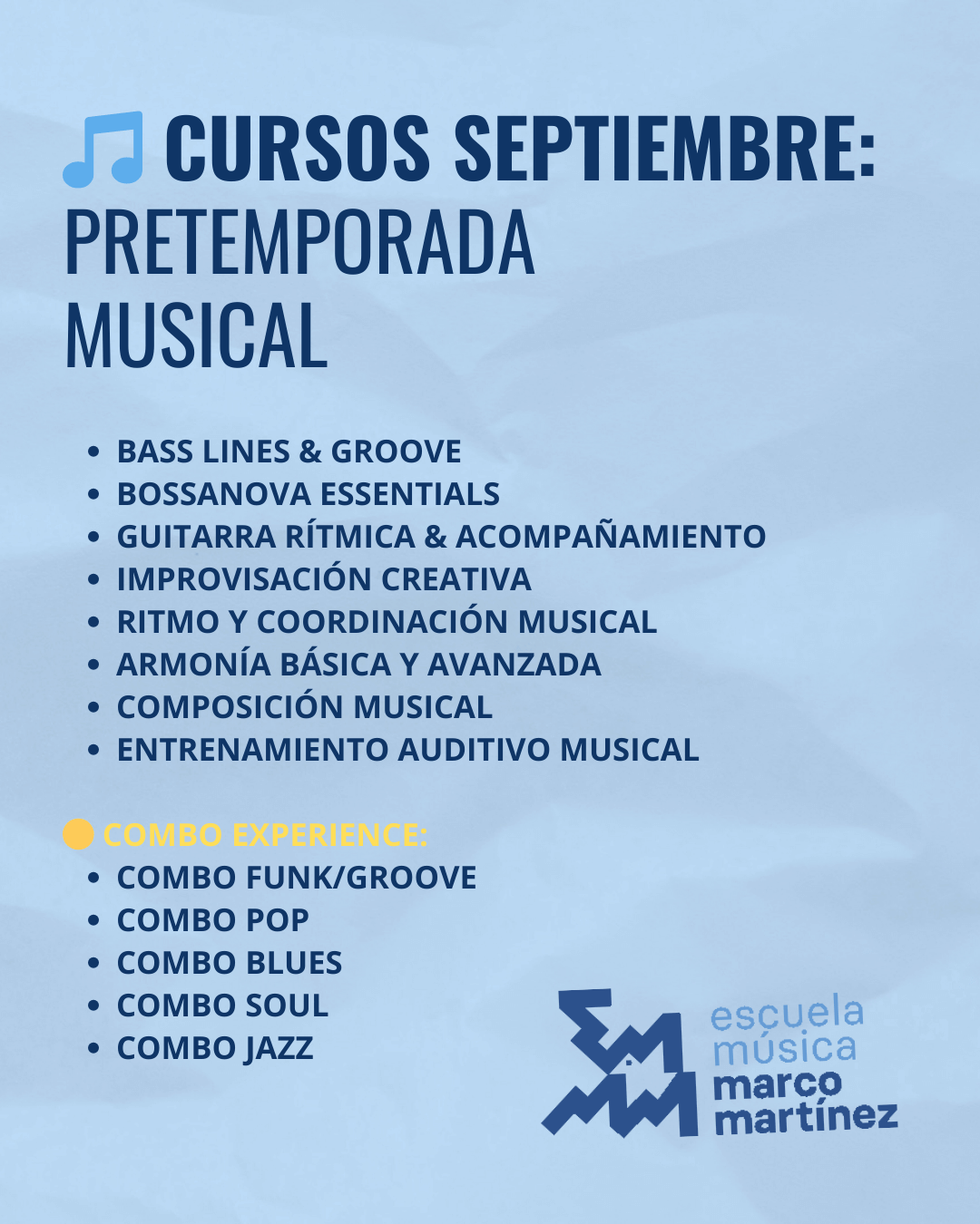Cursos Septiembre 25 EM Marco Martinez