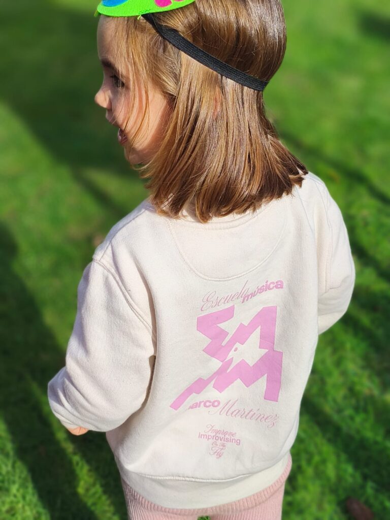 Sudadera Niño/a Natural - trasera